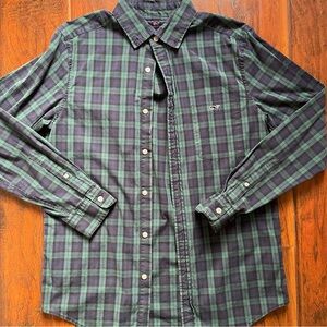 Men's Green Plaid Shirt